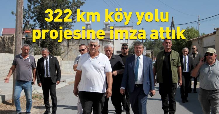Başbakan Üstel, yol yapım çalışması duran Dilekkaya Gaziköy yolunun tekrardan yapımına başlanacağını açıkladı
