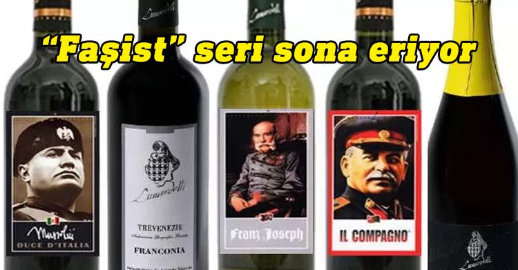 Nazi lideri Adolf Hitler ve faşist diktatör Benito Mussolini gibi figürlerin etiketlerinin yer aldığı şaraplar satan İtalyan şarap üreticisi Lunardelli Şarapları, 27 yıl sonra bu serinin satışına son verme kararı aldı.