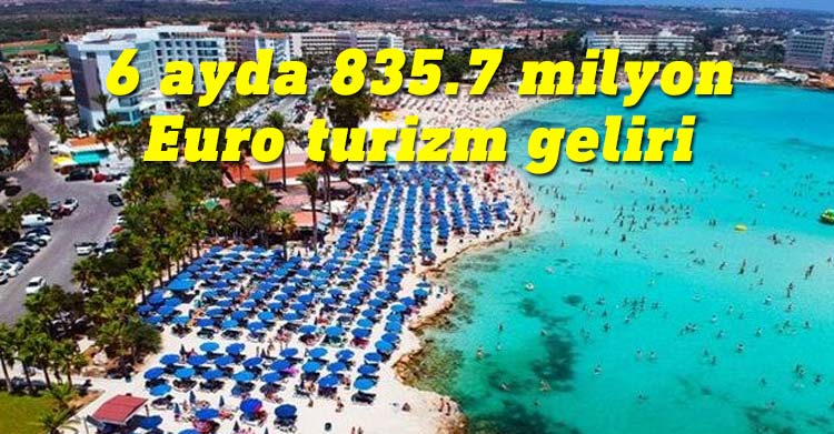 Güney Kıbrıs’ın 2022 yılının ilk altı ayındaki turizm gelirinin 835,7 milyon Euro’ya ulaştığı haber verildi.