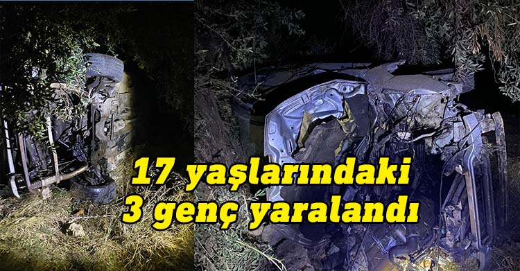 Dipkarpaz - Yeni Erenköy Anayolunda kaza: 3 yaralı