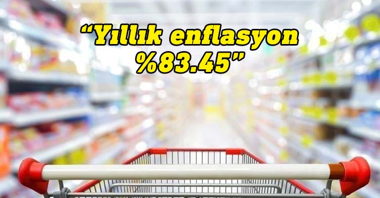 Türkiye İstatistik Kurumu (TÜİK) eylül ayı enflasyon rakamlarını açıkladı. Buna göre enflasyon aylık yüzde 3,08 artarken yıllık olarak da yüzde 83,45 oldu.