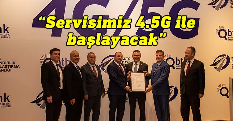 4G/5G ihalesini kazanan Kuzey Kıbrıs Turkcell’e yetkilendirme belgesi törenle verildi