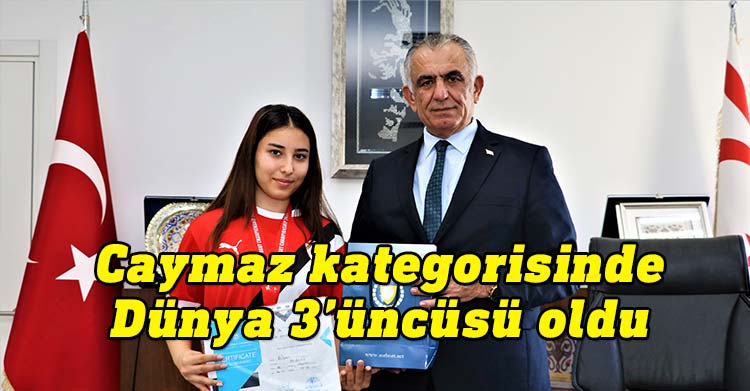 Milli Eğitim Bakanı Nazım Çavuşoğlu, 3. Dünya Alpagut Şampiyonası Caymaz kategorisinde üçüncü olarak bronz madalya kazanan Namık Kemal Lisesi 12. Sınıf öğrencisi Büşra Bilgen’i kabul ederek görüştü.