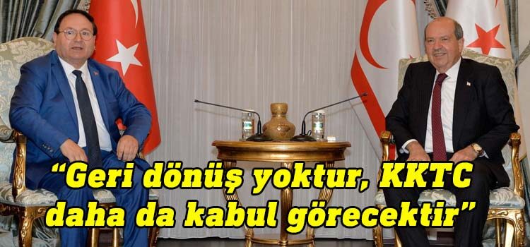 Cumhurbaşkanı Ersin Tatar, Türkiye-Kıbrıs İş Birliği Cemiyeti heyetini kabul etti
