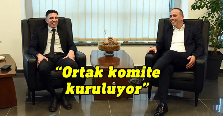 LTB) Başkanı Mehmet Harmancı, Gönyeli-Alayköy Belediyesi Başkanı Hüseyin Amcaoğlu ile görüştü.