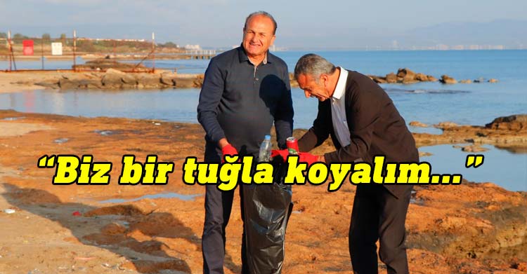 Gazimağusa Belediye (GMB) Başkanı Süleyman Uluçay, Temiz Ada Grubu’nun temizlik etkinliğine katıldı.
