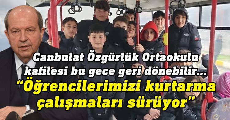 Cumhurbaşkanı Ersin Tatar, Türkiye’deki öğrencilerin ülkeye getirilmesi için çalışmaların sürdüğünü söyledi.