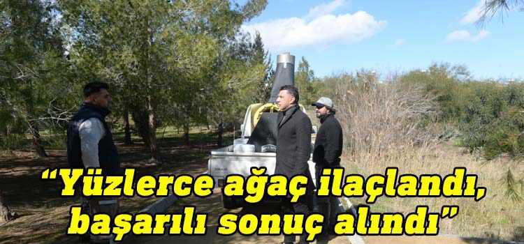 Gönyeli-Alayköy’de çam kese böceği ile mücadele başarıyla tamamlandı