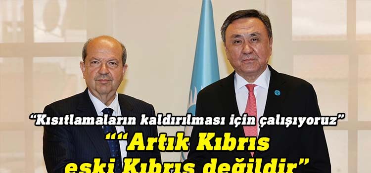 Cumhurbaşkanı Ersin Tatar, Türk Devletleri Teşkilatı (TDT) Genel Sekreteri Büyükelçi Kubanıçbek Ömüraliyev ile görüştü.