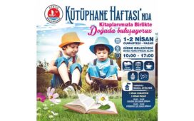 Girne Belediyesi Kütüphane Haftası kapsamında kitap okuma etkinliği düzenliyor.
