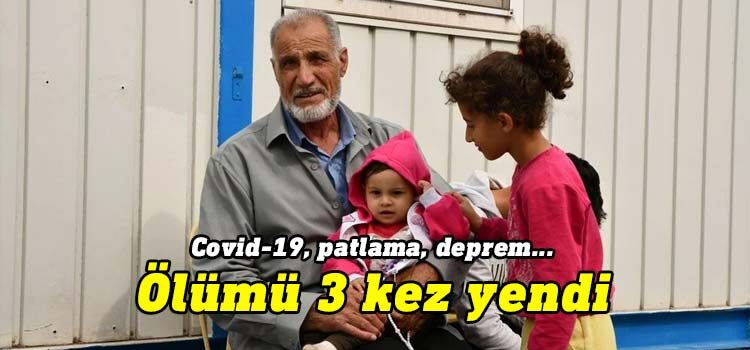 Gaziantep'te yıkılan evin enkazından kurtulan 78 yaşındaki Halil Karakuş, eşinin ölümüne neden olan Covid'i yendiği; tedavi görürken de hastanede meydana gelen ve 11 kişinin hayatını kaybettiği patlamadan sağ kurtulduğu öğrenildi.