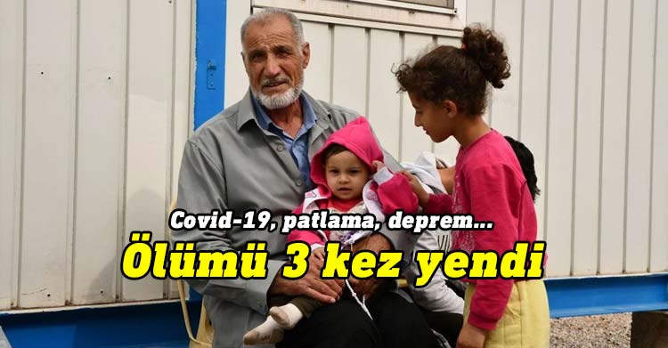 Gaziantep'te yıkılan evin enkazından kurtulan 78 yaşındaki Halil Karakuş, eşinin ölümüne neden olan Covid'i yendiği; tedavi görürken de hastanede meydana gelen ve 11 kişinin hayatını kaybettiği patlamadan sağ kurtulduğu öğrenildi.