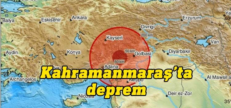 Kahramanmaraş'ın Göksun ilçesinde 5,3 büyüklüğünde deprem meydana geldi.