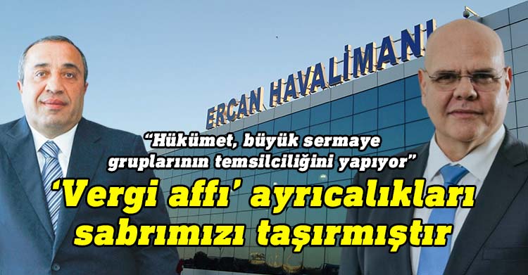 Toplumcu Demokrasi Partisi (TDP) Genel Sekreteri Nevzat Özkunt, yıllardır Ercan Havalimanı inşaatını bitiremeyen, yeni havalimanını hizmete açamayan ve sürekli vergi aflarıyla ödüllendirilen Emrullah Turanlı’ya ait T&T şirketiyle imzalanan sözleşmenin feshedilmesi ve şirketin ülkeden gönderilmesi gerektiğini vurguladı