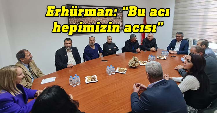 Cumhuriyetçi Türk Partisi (CTP) Genel Başkanı Tufan Erhürman ve beraberindeki heyet, depremde etkilenen bölgelerin ülkede bulunan derneklerini kabul etti.