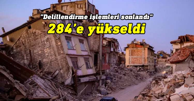 Deprem suçları soruşturmaları: Tutuklu sayısı 284'e yükseldi