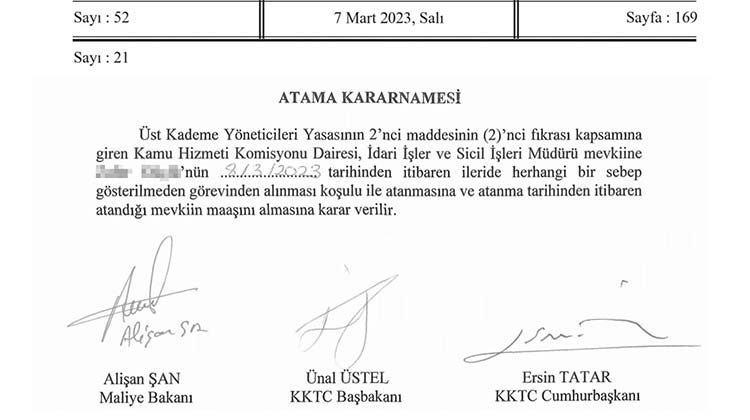 CTP Milletvekili Devrim Barçın hükümetin asgari ücretliden aylık maaş kesintisi yapacakken, emekliliğine aylar kala  bir kişinin KHK'ya müdür atanmasını eleştirdi.