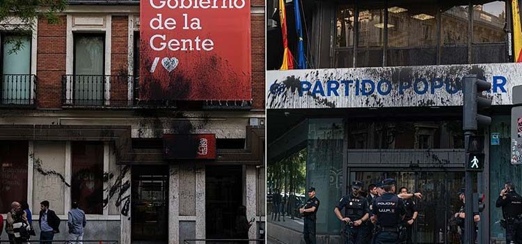 İspanya aktivistler eylem