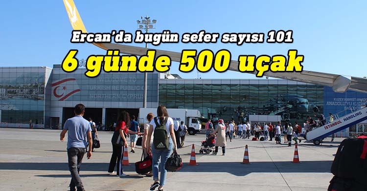 Ercan Havalimanı, bayram süresince 500 uçağa hizmet verecek