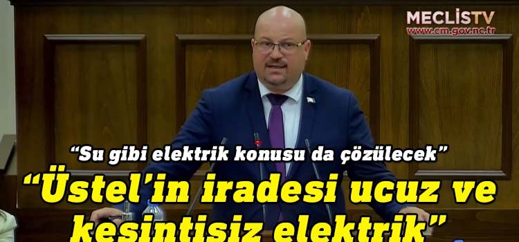 Ulusal Birlik Partisi Girne Milletvekili Hasan Küçük, hükümetin elektrik konusunda ortaya koyduğu iradenin kesintisiz ve ucuz elektrik olduğunu belirterek bu yönde çalıştıklarını söyledi.