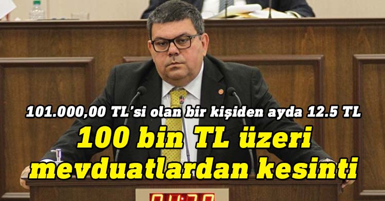 Özdemir Berova: 101.000,00 TL’si olan bir kişiden ayda 12.5 TL kesilecek