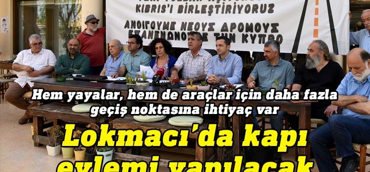 İki Toplumlu Barış İnisiyatifi, 27 Mayıs Cumartesi Lokmacı kapısında gerçekleştirilecek, yeni geçiş kapılarının açılması eylemi hakkında basın toplantısı yaptı.