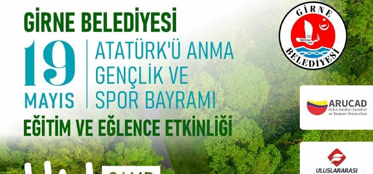Girne Belediyesi Doğa Parkı ilk etkinliğini 19 Mayıs Atatürk’ü Anma, Gençlik ve Spor Bayramı’nda ‘UniCamp’ adı altında, üniversite öğrencileri ile gerçekleştiriyor.