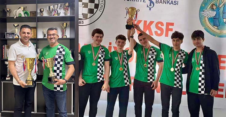 Döveç-Çanakkale Satranç Takımı KKSF süper ligi ikincisi oldu