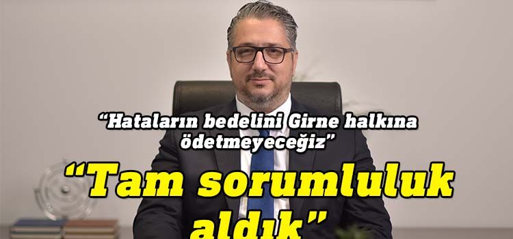 Girne Belediye Başkanı Murat Şenkul: “Arıtma sorunu konusunda tam sorumluluk aldık”