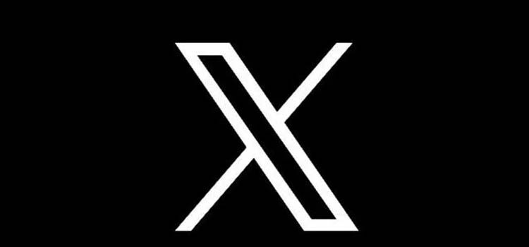 twitter logo X