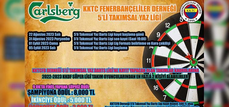 KKTC Fenerbahçeliler Derneği 5’li Takımsal Yaz Ligi başlıyor