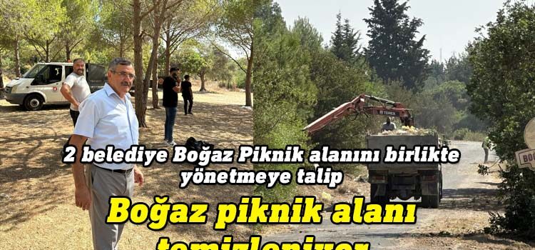 Dikmen Belediyesi ve Girne Belediyesi Boğaz Piknik alanını ortak çalışmayla temizledi.