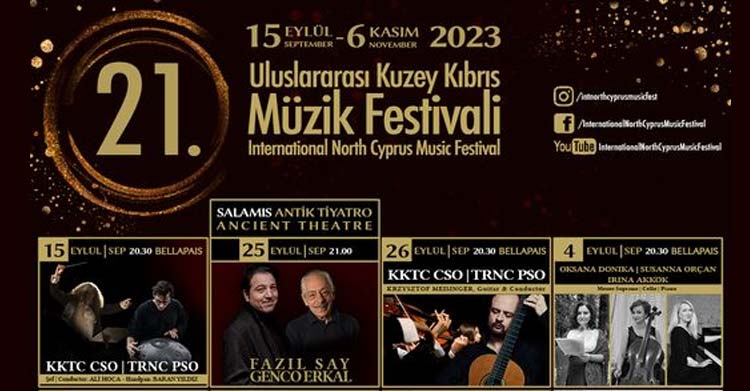 21. Uluslararası Kuzey Kıbrıs Müzik Festivali 15 Eylül’de başlıyor