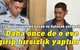(Kamalı Haber)- Alayköy’de meydana gelen ev açma, hırsızlık, mülke tecavüz ve ikamet izinsiz suçlarından tutuklanan Feruz Matrasulov dün yeniden mahkemeye çıkarıldı.