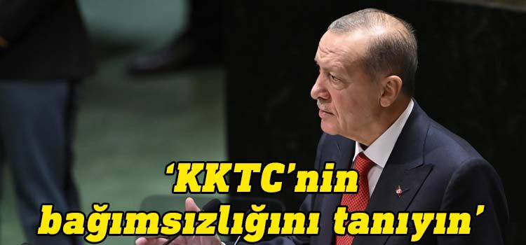 Cumhurbaşkanı Recep Tayyip Erdoğan, "Uluslararası toplumu, Kuzey Kıbrıs Türk Cumhuriyetinin bağımsızlığını tanımaya, bu ülkeyle diplomatik, siyasi ve ekonomik bağlar kurmaya davet ediyoruz." dedi.