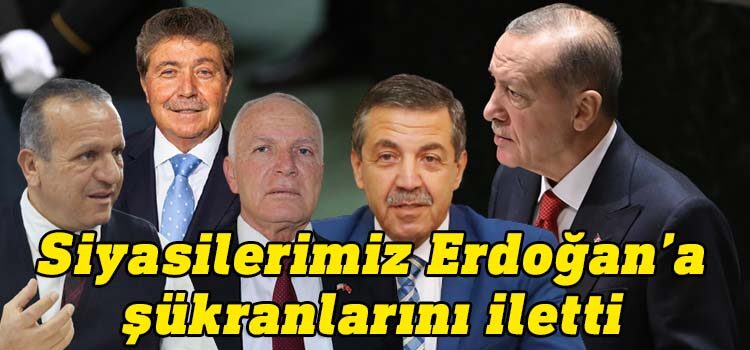 Cumhurbaşkanı Ersin Tatar, Türkiye Cumhurbaşkanı Recep Tayyip Erdoğan’ın 78’inci Birleşmiş Milletler Genel Kurulu Toplantısı’nda Kıbrıs konusunda yaptığı açıklamalar KKTC'de geniş yankı uyandırdı.