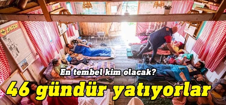Balkan ülkesi Karadağ'ın Niksic kenti yakınlarında bulunan Brezna Etno köyünde, ülkenin mizahi geleneklerinden "uzun yatma" yarışması 46 gündür sürüyor.