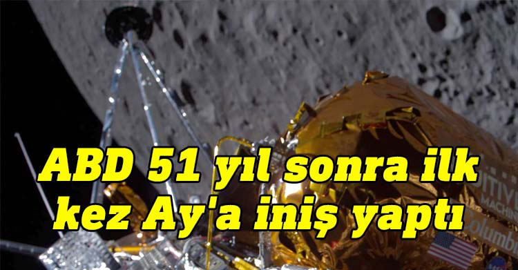 ABD, "Odysseus" uzay aracıyla 1972'den bu yana ilk kez Ay'a iniş yaptı