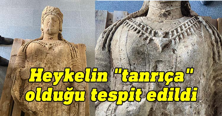 Eski Eserler ve Müzeler Dairesi, Ulukışla’da bir ağılda ele geçirilen heykelin M..Ö 600-480 yıllarına ait tanrıça heykeli olduğunu açıkladı.