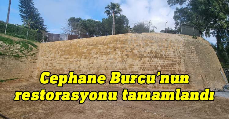 Lefkoşa Surlarının Cephane Burcu restorasyon çalışması tamamlandı