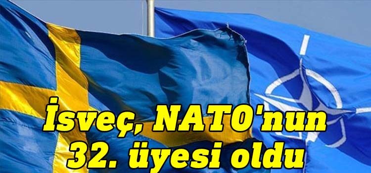 İsveç, ABD'nin başkenti Washington'da düzenlenen giriş protokolü kabul töreniyle NATO'nun resmen 32. üyesi oldu.