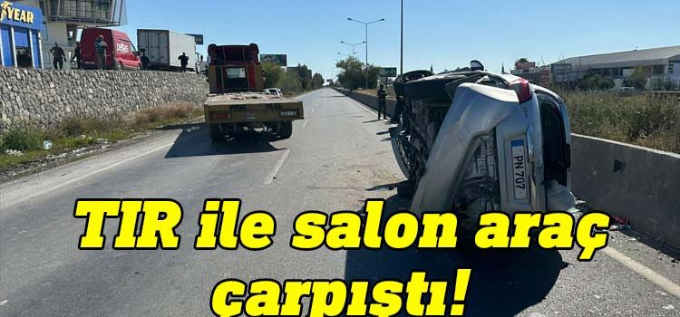 Lefkoşa-Gazimağusa ana yolunda TIR ile salon aracın çarpışması sonrası medyana gelen kazada 4 kişi yaralandı.