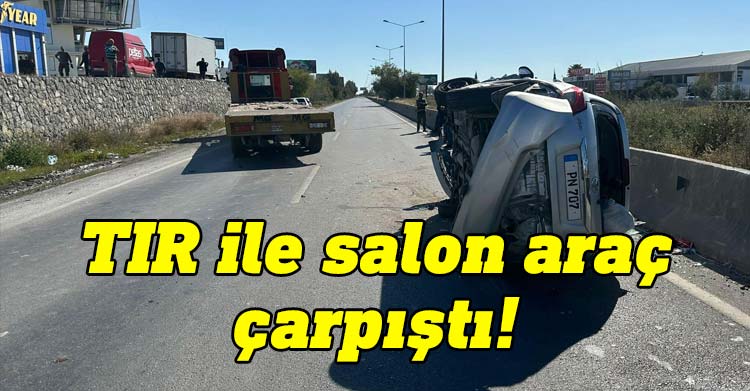 Lefkoşa-Gazimağusa ana yolunda TIR ile salon aracın çarpışması sonrası medyana gelen kazada 4 kişi yaralandı.