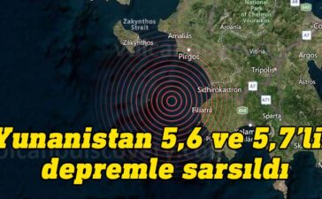 Avrupa Akdeniz Sismoloji Merkezi'nden son dakika deprem açıklaması geldi. Yunanistan'da Mora Yarımadası'nda art arda 5,6 ve 5,7 büyüklüğünde iki deprem meydana geldi.