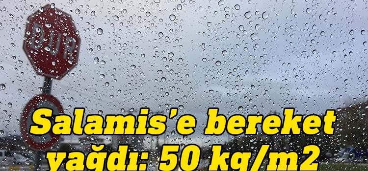 Meteoroloji gerçekleşen yağış miktarlarını açıkladı. En çok yağış meterkareye 50 kg ile Salamis bölgesinde  gerçekleşti.