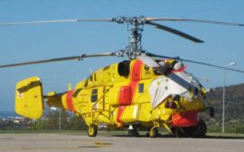 Güney Kıbrıs'a 18 mürettebatlı iki itfaiye helikopteri konuşlandırıldı