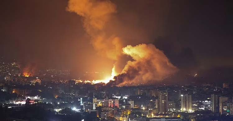 israil beyrut saldırı