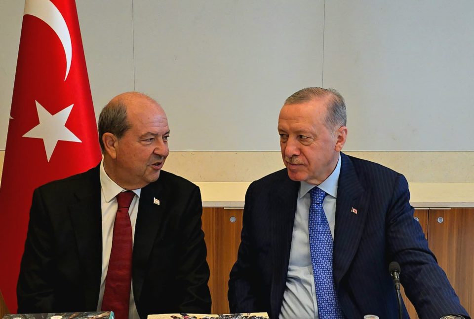 Cumhurbaşkanı Ersin Tatar, New York’ta TC Cumhurbaşkanı Erdoğan ile bir araya geldi