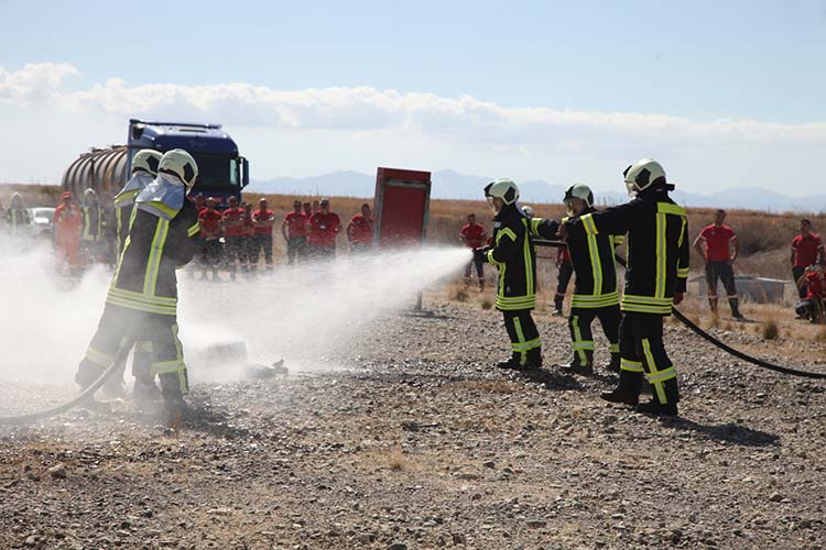 intergaz yangın eğitim tatbikat