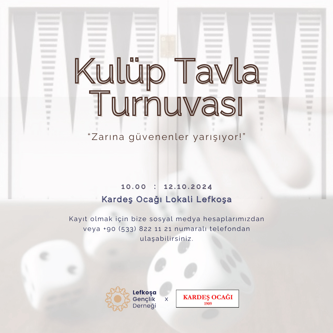 kulüp tavla turnuvası